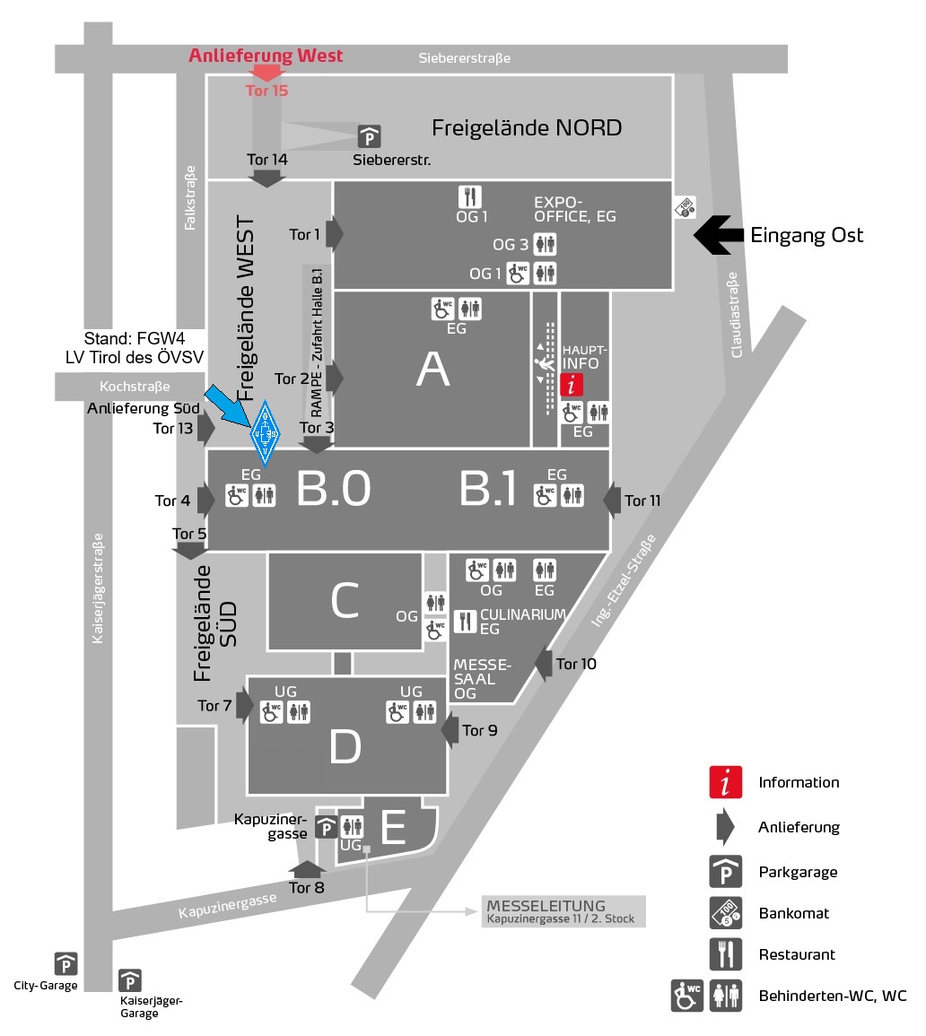 ÖVSV Stand auf der Innsbrucker Herbstmesse 2026